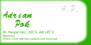 adrian pok business card